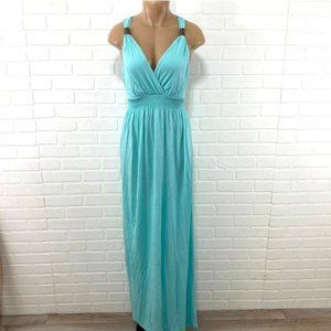 Venus turquoise maxi dress
